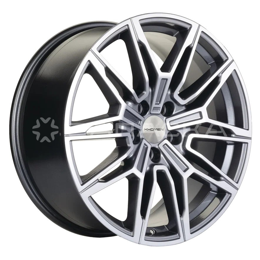 19 KHOMEN KHW1904 (GenesisG90/InfQ50/Q60/KIA K9) 9.5*19 5*114.3 ET40 D67.6 GRAY-FP KHW1904