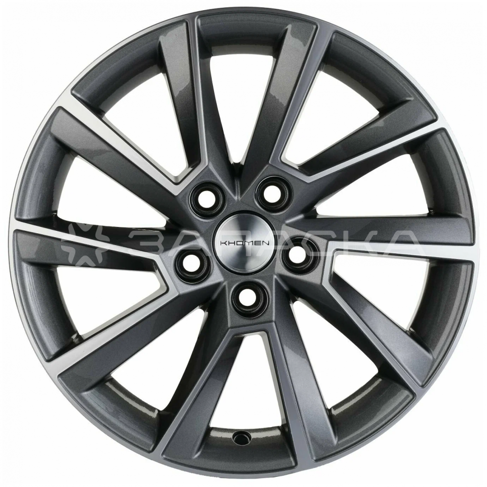 16 Khomen KHW1604 ZV Kamiq/Rapid/Scala 6.0*16 5*100 ET38 D57.1 GRAY-FP KHW1604