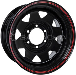 16 Grizzly SW01 7.0*16 5*139.7 ET0 D108.5 Shinning Black With 2 Red Line SW01