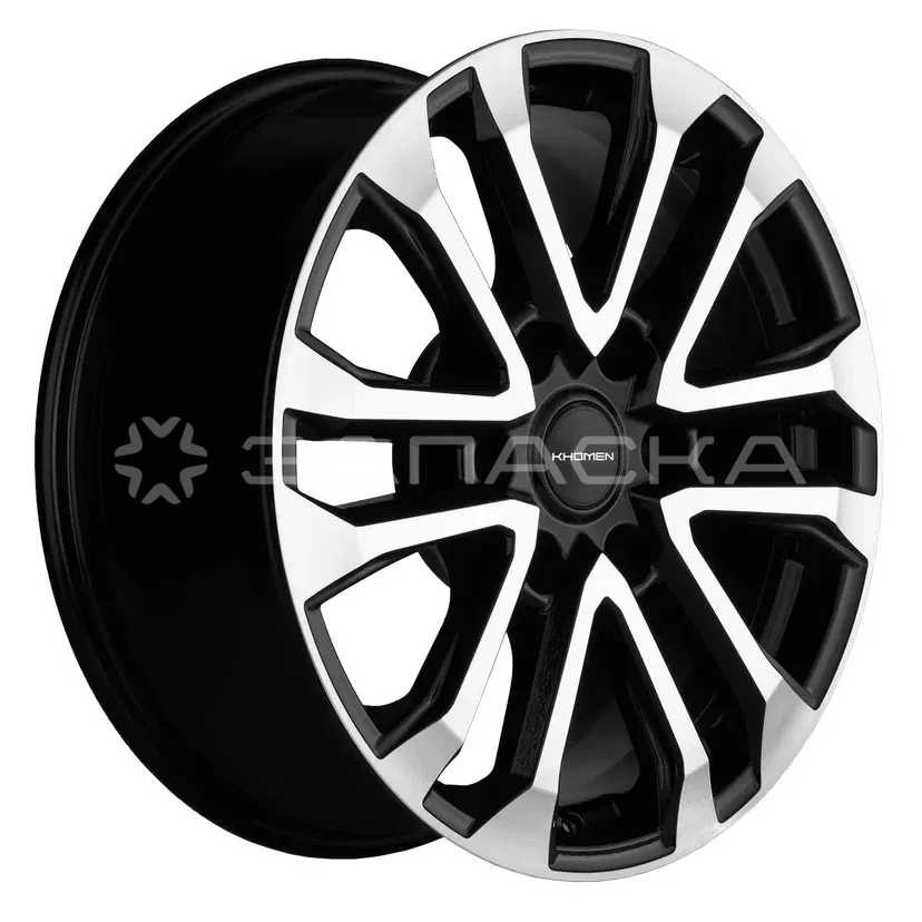 18 Khomen KHW1805 18 ZV Toyota LC Prado 7.5*18 6*139.7 ET25 В106.1 BLACK-FP KHW1805
