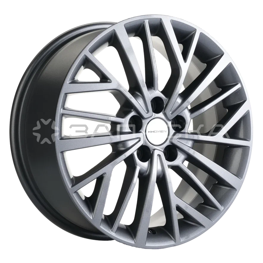 17 Khomen KHW1717 17 ZV Qashqai 7.00*17 5*114.3 ET40 D66.1 BLACK-FP KHW1717