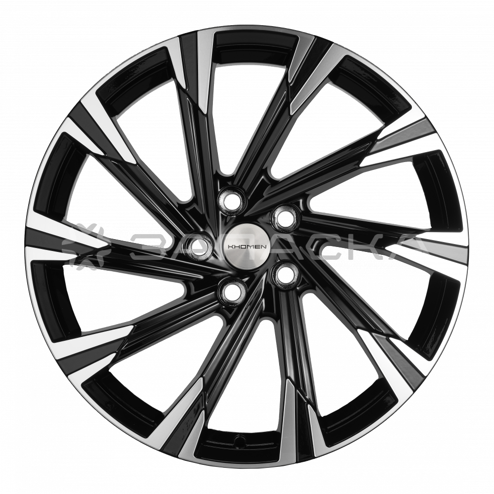 19 Khomen KHW1901 Chery Tiggo 8 7.5*19 5*108 ET47 D60.1 BLACK-FP KHW1901